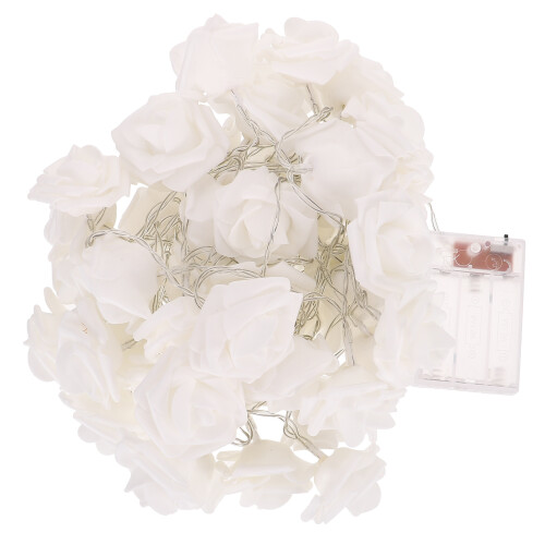 2Pcs White Decorative Flower String Lights Indoor Warm Light Ornament 1