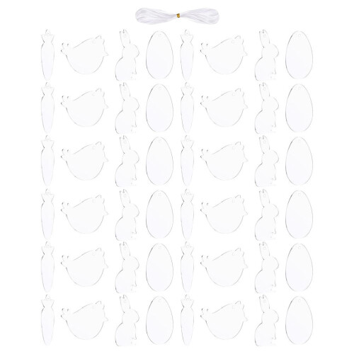 36St DIY Hangers Transparant Voor Creatief Kindergebruik