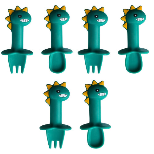 3 Set Cucchiai E Forchette In Silicone Per Bambino 2