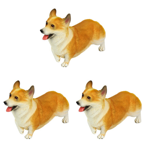 3 Pezzi Corgi Simulato Bambini Decorazione 1