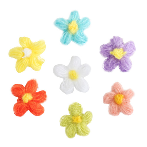 35 Unidades Emblemas Forma De Flor Para 1