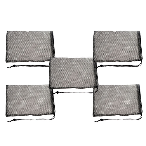 30Pcs Black Aquarium Filter Bags Polyester Mesh for Fish Tank Cleaning