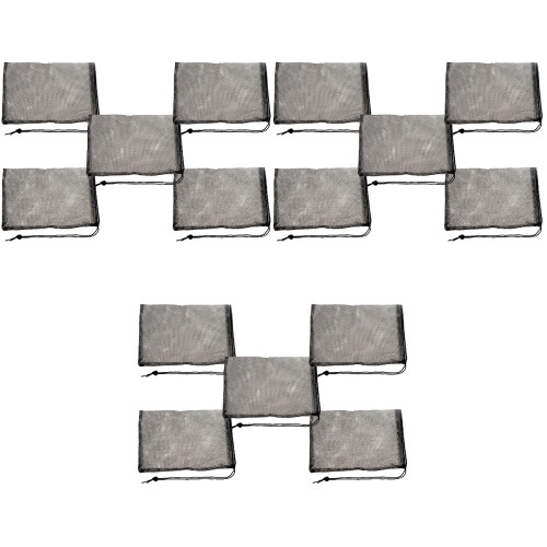 30Pcs Black Aquarium Filter Bags Polyester Mesh for Fish Tank Cleaning 2