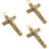 3Pcs Pingente Forma De Cruz Com De Jesus Para Chaveiro 6
