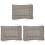 3Pcs Almofada Inverno Para Pets, Dupla Face, Tapete Para 2