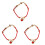 3Pcs Adorável Do Rato Jóia Colar Pulseira Para 2