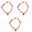 3Pcs Adorável Do Rato Jóia Colar Pulseira Para 3