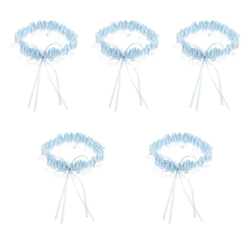 5 Unidades Garter De Noiva Com Coxa Para Perna 2