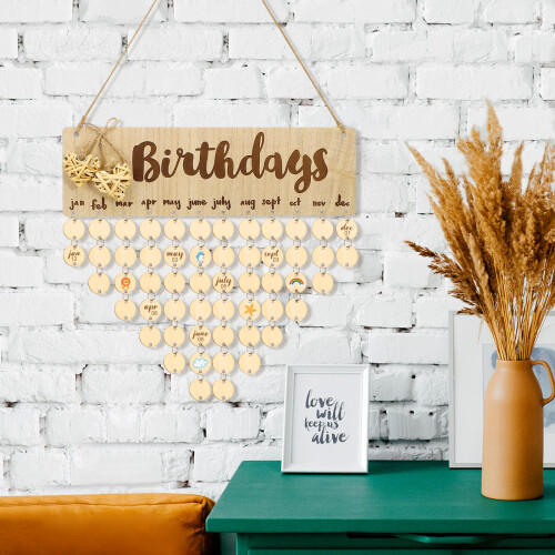 2Pcs De Calendário Lembrete Para Aniversário Diy 2