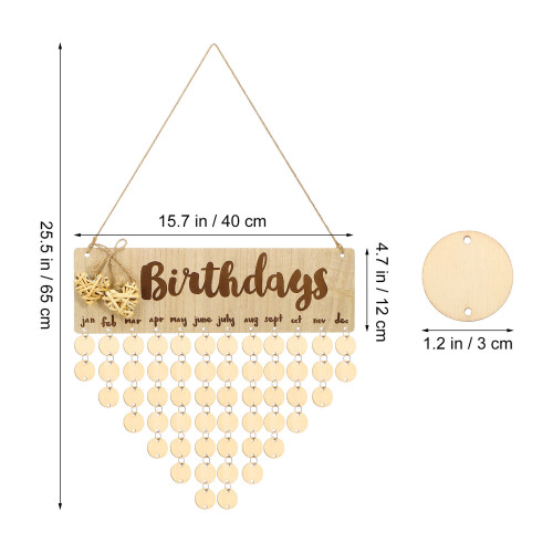 2Pcs De Calendário Lembrete Para Aniversário Diy 1