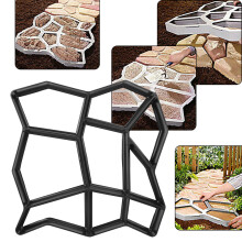 Selbstgemachten Steinweg für Garten und Rasen mit DIY Pflasterform erstellen