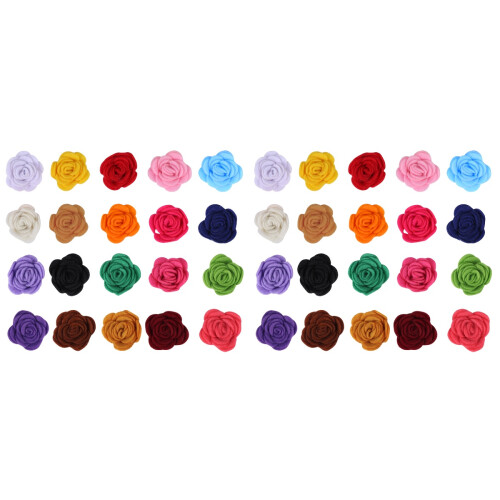 40 Unidades 3,5 Cm Rosas Para Decoração De E Roupas 1