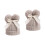 2 Unidades Chapéu De Com Dois Pompons Para Bebê 4