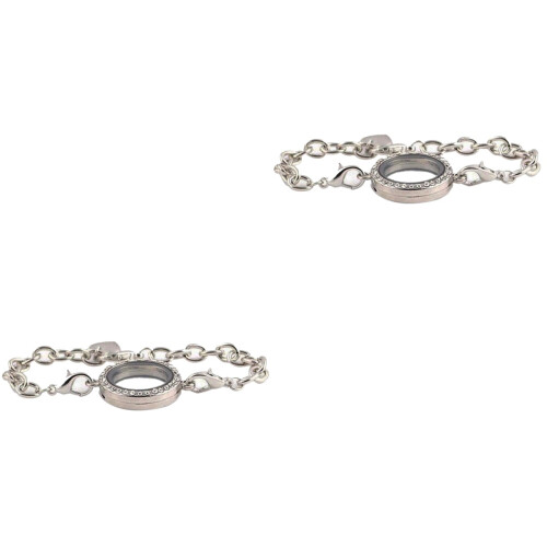 2 Unidades Pulseira Com Pingente De Prata 2