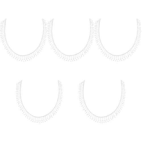 5 Unidades Guarnição De Strass Com Cortável 2
