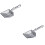 2Pcs Concha Para De Metal Com Longo 6