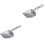 2Pcs Concha Para De Metal Com Longo 3