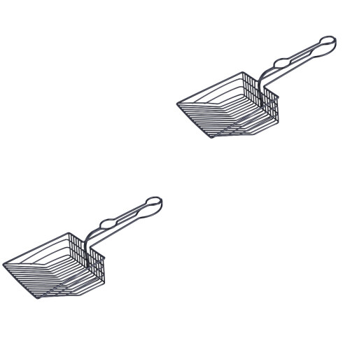2Pcs Concha Para De Metal Com Longo 2