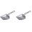 2Pcs Concha Para De Metal Com Longo 2