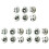 18 Unidades Bolas De Panda Camadas Para Casa E Exterior 2