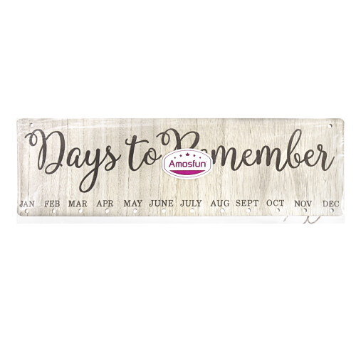 2 Unidades Quadro Days To Remember Calendário DIY