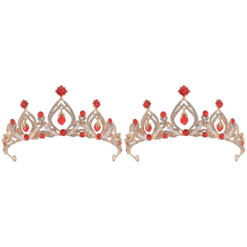 2 Unidades Coroa Cristal Para Aniversário 1