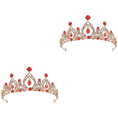 2 Unidades Coroa Cristal Para Aniversário 2