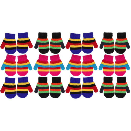 12 Pares De Luvas De Inverno Para Crianças 2