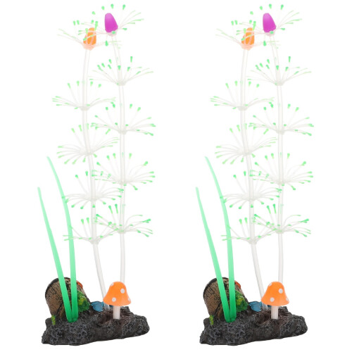 2 Unidades Planta Aquática Simulada Para Decoração 2