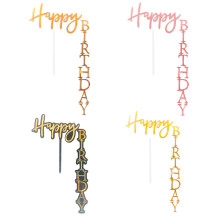 12 Unidades Topper De Bolo Aniversário Decoração