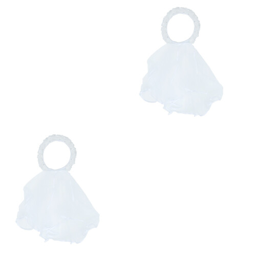 2 Unidades Véu De Cabelo Com Para ( ) 2