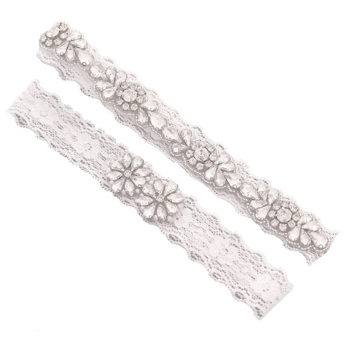 3 Pares De De Noiva Com Cristais, Tule, Para Coxa