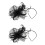 2 Conjuntos De Chapéus Fascinator Véu Para Mulheres 5