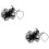 2 Conjuntos De Chapéus Fascinator Véu Para Mulheres 6
