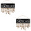 2 Pcs Quadro DIY com 50 Pingentes Redondos e 50 8