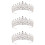 3Pcs Coroa De Noiva, Faixa , Acessório Prata E 8