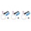 3Conjuntos Mini Aerador USB Para De Multicolorido 4