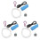 3Conjuntos Mini Aerador USB Para De Multicolorido 2