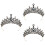 3 Unidades De Tiara Cristal Para Noiva E Vestido De 7