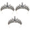 3 Unidades De Tiara Cristal Para Noiva E Vestido De 4