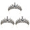 3 Unidades De Tiara Cristal Para Noiva E Vestido De 3