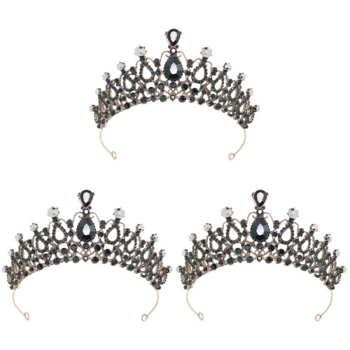 3 Unidades De Tiara Cristal Para Noiva E Vestido De 2
