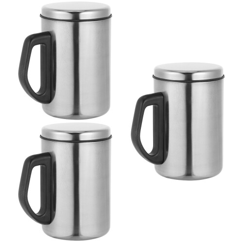 3Pcs Garrafa Térmica De Aço Inoxidável Para E 2