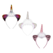 3St ABS Eenhoorn Haar Hoepels Voor Kinderfeest Decoratie