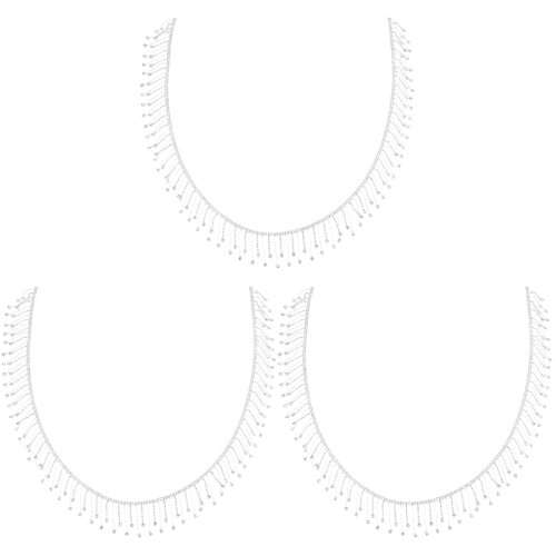 3 Unidades Guarnição De Strass Cortável 1