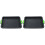 2 Unidades Tabuleiro Silicone Portátil para com Alça Preto 2