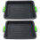 2 Unidades Tabuleiro Silicone Portátil para com Alça Preto 5