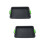 2 Unidades Tabuleiro Silicone Portátil para com Alça Preto 7