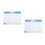 2Pcs Calendário De Parede Planejador De Agenda 5