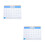 2Pcs Calendário De Parede Planejador De Agenda 6